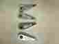 01313 Keiper Chrome Seat Tilt Release Levers 3 07 Set Of Four