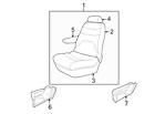 0uj832l5aa Chryslerdodge Chrysler Oem Seat Back