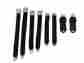 1850-66buk-100 Pg Classic Mopar 1966-67 B-body Seat Belt Set Bucket Black