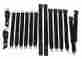 1850-69ben-100 Pg Classic Mopar 1968-69 B-body Bench Seat Belt Set Black