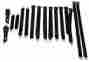 1850-70ben-100 Pg Classic Mopar 1970 B-body Bench Seat Belt Set Black