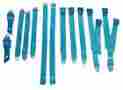 1850-70buk-330 Pg Classic Mopar 1970 B-body Bucket Seat Belt Set Blue