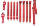 1850-70cben-528 Pg Classic Bench Convertible Seat Belt Red
