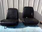 1968-71 Front Black Seats Bucket Ih 80 800 International Scout 4x4 Sr2