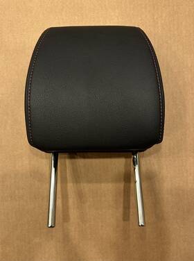206.mz1216 13-19 Mazda Cx-5 Front Right Passenger Headrest Leather Black With Red Stitching