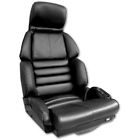 25-109355-1 Corvette Seat Covers Sport Driver Black Leather Eckler