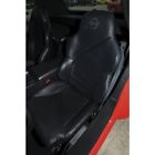 25-109356-1 Corvette Seat Covers With Foam Sport Driver Black Leather Eckler