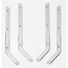 25-119655-1 Eckler S Corvette Seat Back Side Hinges Chrome 1963-1966