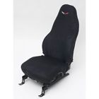 25-172590-1 Premier Quality Products Corvette Seat Slip Covers Black With Embroidered