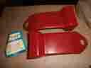 2585813 Mopar Nos Chrysler Dodge Plymouth Red Seat Belt Cover 1965 Valiant Dart
