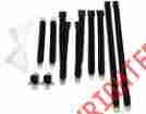 2850-70buk-100 Pg Classic Mopar 1970 E-body Bucket Seat Belt Set Black