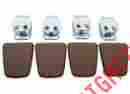 2850-sbt Pg Classic Mopar A B C E-body Shoulder Belt Clips Tan