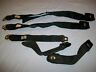 3508258 3670789 Mopar Black Seat Belts Challenger Fury Dart Duster Roadrunner