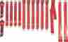 3850-70ben-528 Pg Classic Mopar 1970-71 A-body Bench Seat Belt Red