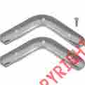 41-35590-1 Premier Quality Products Bucket Seat Hinge Covers Outer Falcon Hardtop Chrome