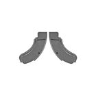 44-45517-1 Ford Mustang Bucket Seat Hinge Covers Black Eckler