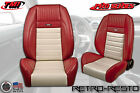 47-7012 47-7011 Tmi Products Pro Series Running Pony Deluxe Complete Front Bucket Seats Ford Licensed