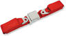 50-205125-1 Premier Quality Products Chevelle Seat Belt Front Bright Red Early