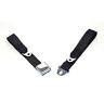 50-205130-1 Premier Quality Products Chevelle Seat Belt Rear Black Early