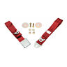 50-205133-1 Premier Quality Products Chevelle Seat Belt Rear Dark Red Early