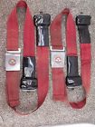 51-198-1 Irving Air Chute Pair Set Of Vintage Maroon Red Seat