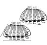 6028 Dynacorn Challenger Front Bucket Seat Bottom Spring Pair Pcs