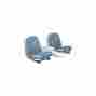 66-57223-1 Eckler S Ford Thunderbird Front Bucket Rear Bench Seat Covers Full Set Vinyl Light