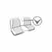 66-60489-1 Eckler S Ford Thunderbird Seat Covers Outline Inserts Are White Embossed 1957