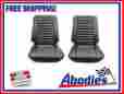 67cs10u Pui 1967 Cutlass Holiday 442 Black Front Bucket Seat Upholstery Covers