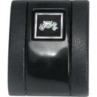 85-297307-1 Original Equipment Reproduction Nova Seat Belt Cover Black With Fisher