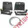 85-297757-1 Ted Williams Enterprises Nova Bucket Seat Back Lower Side Shells Black With Pre-installed Trim
