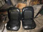 88-67tr4aset Triumph Tra Seat Set Original Dark Blue With Tracks Rare
