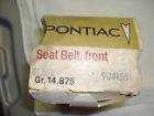 984156 Gm Nos Pontiac Gto Black Seat Belt With Mounting Hardware