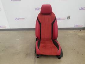 202.ac1525 Acura 25 Adx Seat Oem Red Leather Suede Left Driver