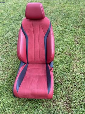 81122-3s5-aa1zb Acura 2023 Integra Front Right Passenger Electric Leather/suede Seat - Black/red