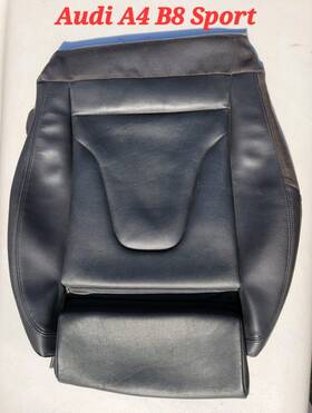 1045102 Audi A5 A4 B8 Coupe 8t/8f Sport Seat Cover Black Leather Skin Oem