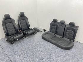 202-12981l Audi 2018 S4 Front Rear Alcantara Leather Seats Black Prestige Awd 825764