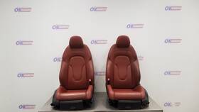 202-53610l Audi 11 R8 Quattro Coupe Power Heated Seat Front Set Pair Brown Leather