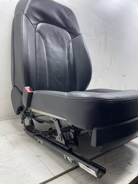 202.au1507 Audi Q7 3.6 Quattro 2007 Front Left Driver Side Seat Leather Black Factory
