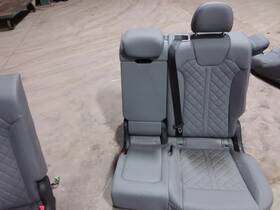 215.au1319 Audi 2019 Sq5 Driver Left Side Rear Seat Matte Gray Leather Trim Oq