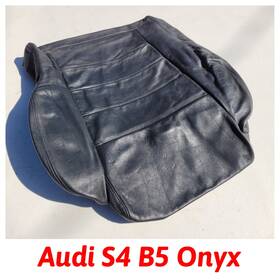 Audi 30311670136 Genuine S4 B5 Front Bottom Seat Cover Black Onyx Leather Oem Upholstery