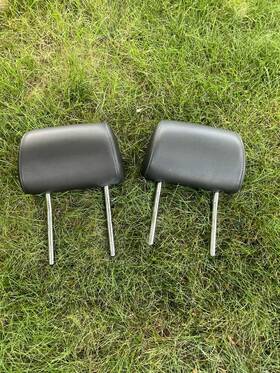 4l0881902ac1c3 Audi 07-15 Q7 Rh Right Lh Left Front Headrest Black Leather Set Pair Oem