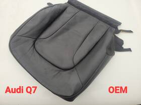 8351616 Audi Genuine Q7 Front Seat Bottom Cover Black Leather Oem Upholstery Skin Typ 4l
