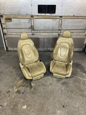 8j8881019 Audi Tt Mk2 8j Coupe Pair Of Front Leather Seats Fits 2008-2015