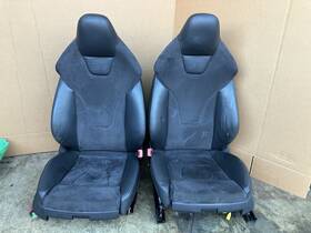 8t0881805 Audi 2012 A5 S5 Coupe Sport Seat Set Front Alcantara Leather Oem