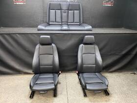 72126981121 Bavarian Motor Works Bmw 08-13 128i Convertible Front Bucket And Rear Seats Boston Black Leather
