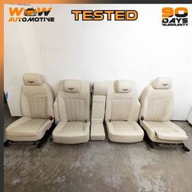 885705 Bentley 06-13 Continental Flying Spur Front Rear Seat Full Leather Beige Oem