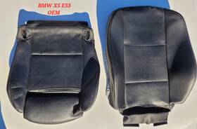 1059938 Bmw Genuine X5 E53 Sport Seat Cover Black Leather Oem Upholstery Skin
