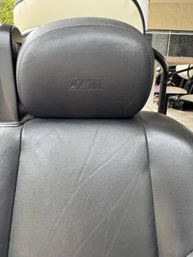 202.bm1h03 Bmw 2003 M3 E46 Convertible Set Bucket Seats Rear Front Leather Black Door Cards