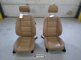 202.bm1l98 Bmw 328i E36 Set Of Left And Right Front Power Leather Seats Sand Beige Fits 92-99